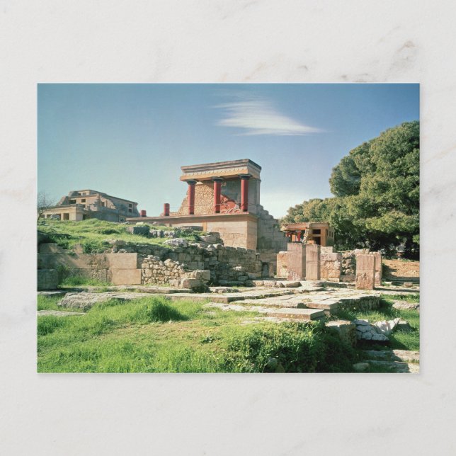 View of the Palace of Knossos Postcard (Front)