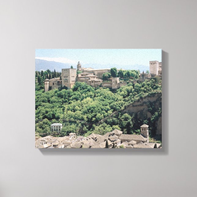 View of the Palace of the Alhambra Canvas Print (Front)