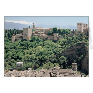 View of the Palace of the Alhambra Cards
