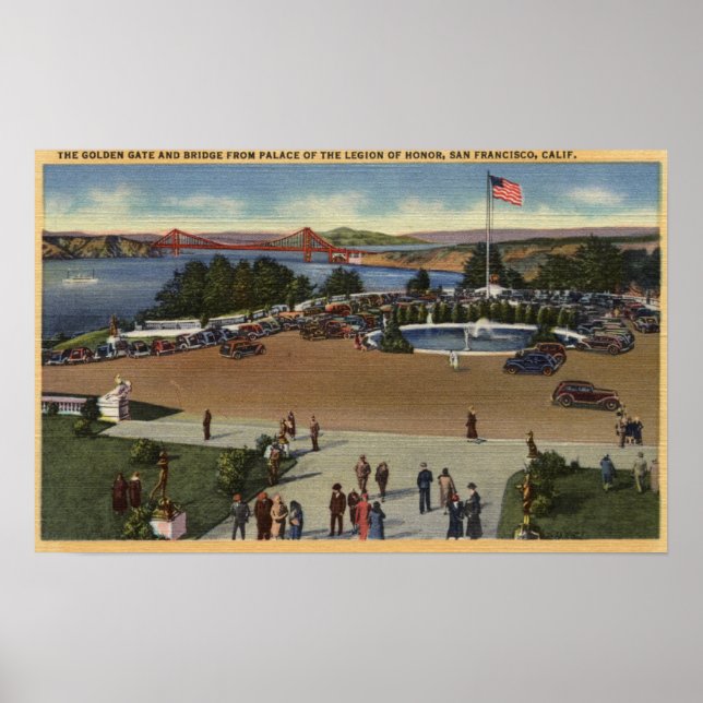 View of the Palace of the Legion of Honor Poster (Front)