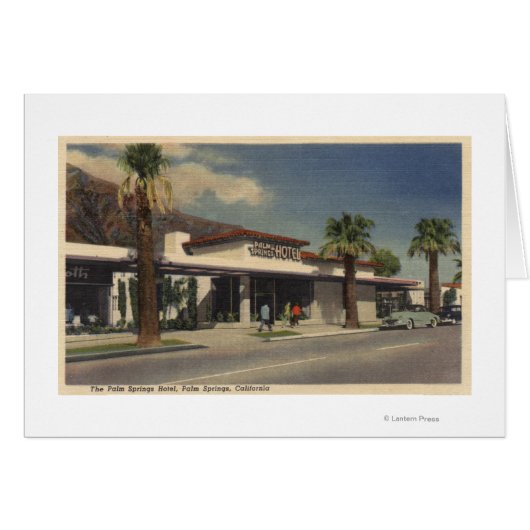 View of the Palm Springs Hotel Cards (Front Horizontal)