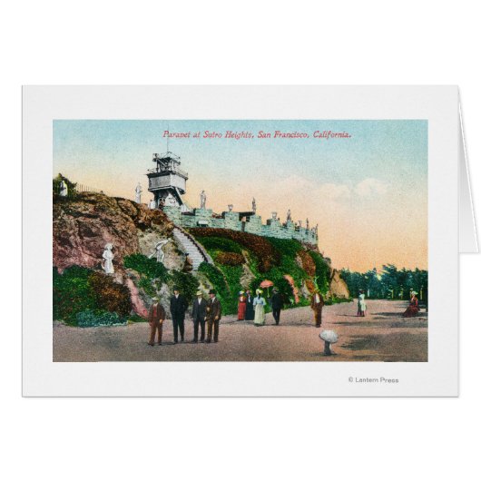 View of the Parapet at Sutro Heights # 2 Cards (Front Horizontal)