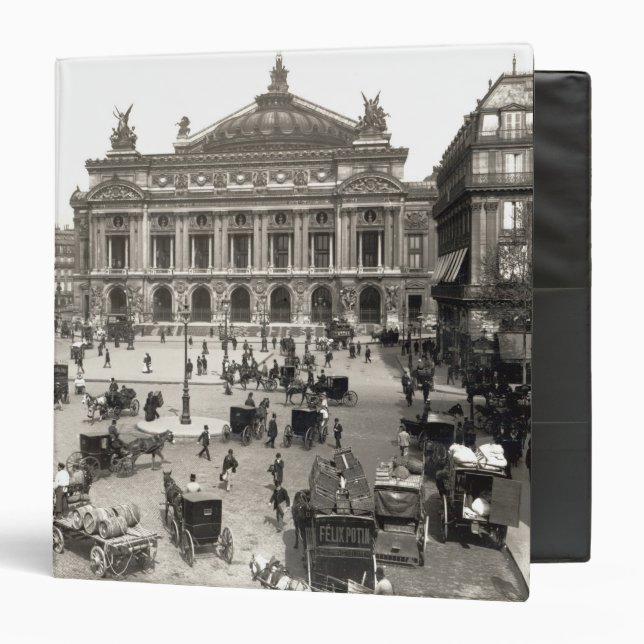 View of the Paris Opera House, 1890-99 3 Ring Binder (Front/Inside)