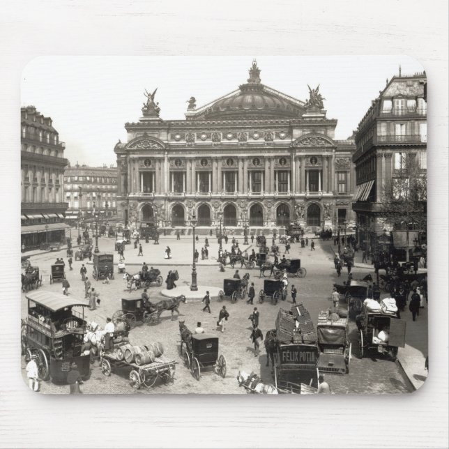 View of the Paris Opera House, 1890-99 Mouse Pad (Front)