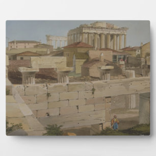 View of the Parthenon from the Propylaea, plate 7 Plaque