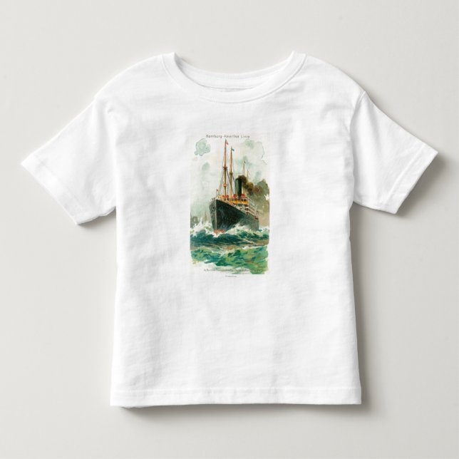 View of the Patricia at Sea, Hamburg-America Toddler T-shirt (Front)