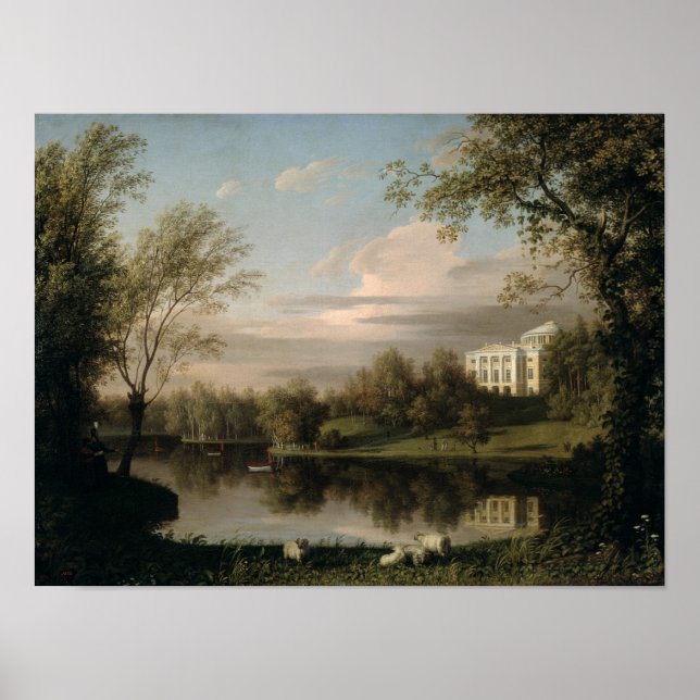 View of the Pavlovsk Palace, c.1800 Poster (Front)