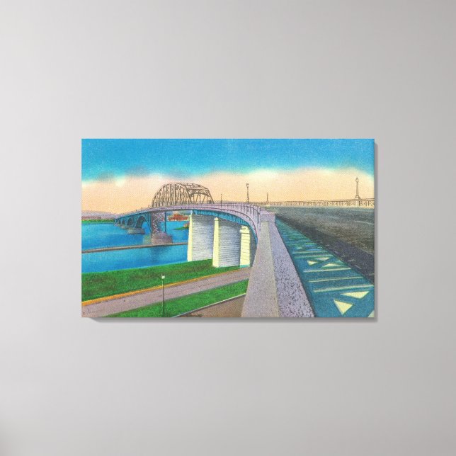 View of the Peace Bridge Canvas Print (Front)