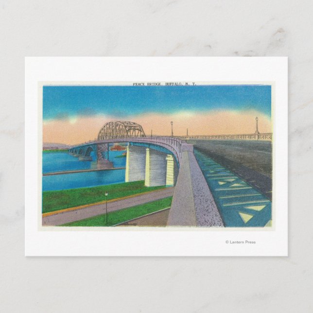 View of the Peace Bridge Postcard (Front)