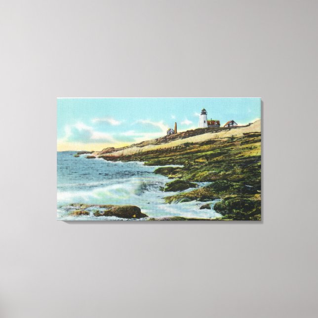View of the Pemaquid Lighthouse Canvas Print (Front)
