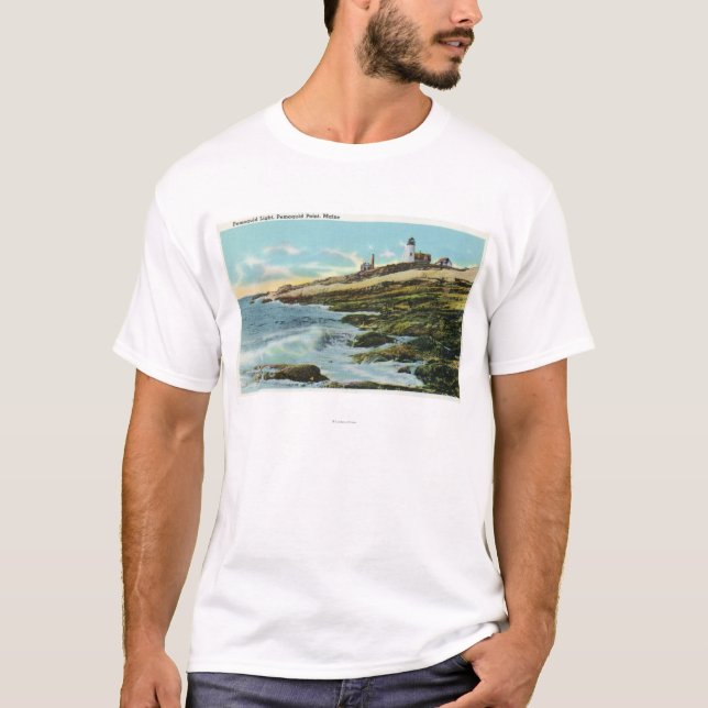 View of the Pemaquid Lighthouse T-Shirt (Front)
