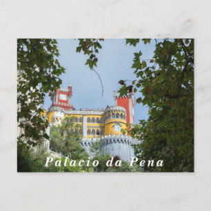 View of The Pena Palace. Postcard