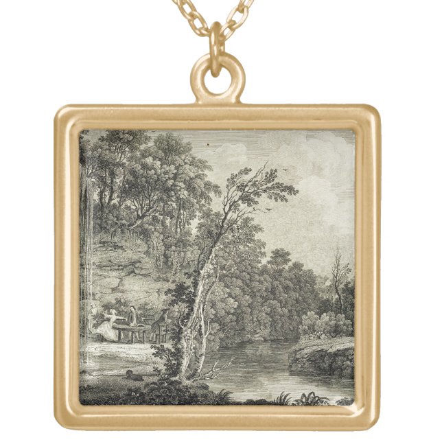 View of the Petrifying Spring commonly called the Gold Plated Necklace (Front)