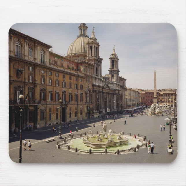 View of the piazza mouse pad (Front)