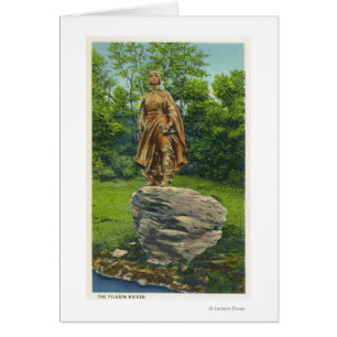 View of the Pilgrim Maiden Statue Cards