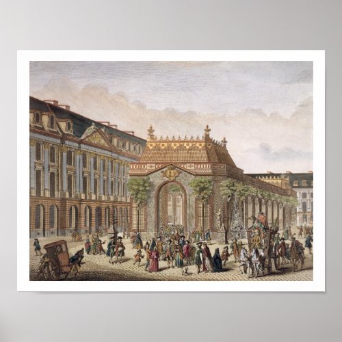 View of the Place de Louis le Grand with one of t Poster