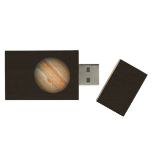 View of the Planet Jupiter (Hubble Telescope) Wood Flash Drive