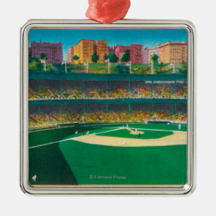 View of the Polo GroundsNew York, NY Metal Ornament