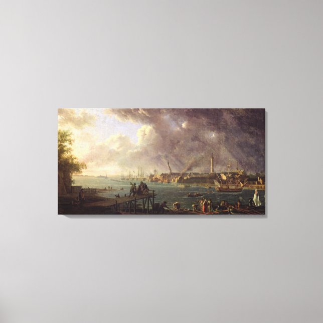 View of the Port of Lorient Canvas Print (Front)