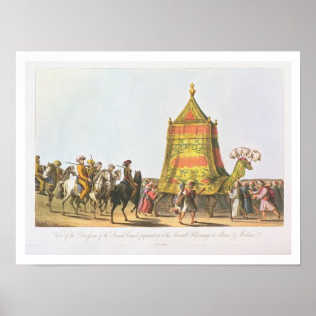 View of the Procession of the Sacred Camel prepara Poster (Front)