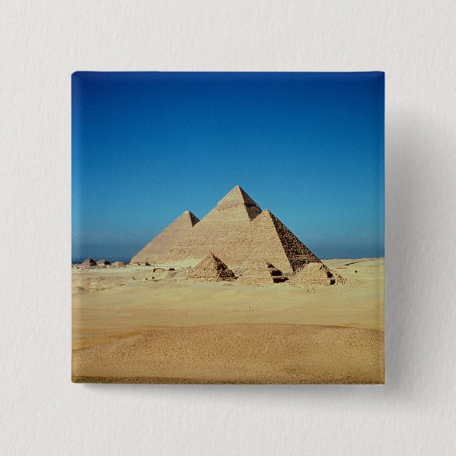View of the Pyramids Button (Front)