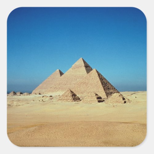View of the Pyramids Square Sticker