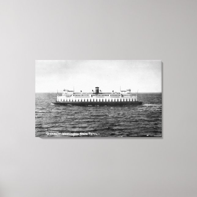 View of the Quinault Ferry Canvas Print (Front)