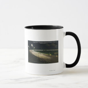 View of the Raceway at Night Mug
