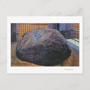 View of the Real Plymouth Rock Postcard