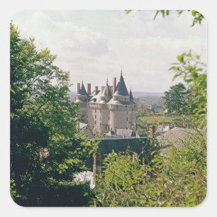 View of the restored chateau from the north square sticker