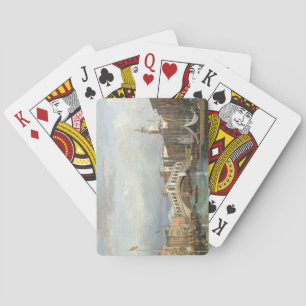 View of the Rialto Bridge in Venice Poker Cards