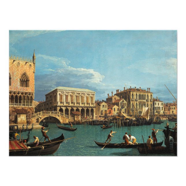 View of the Riva degli Schiavoni Venice Photo Print (Front)