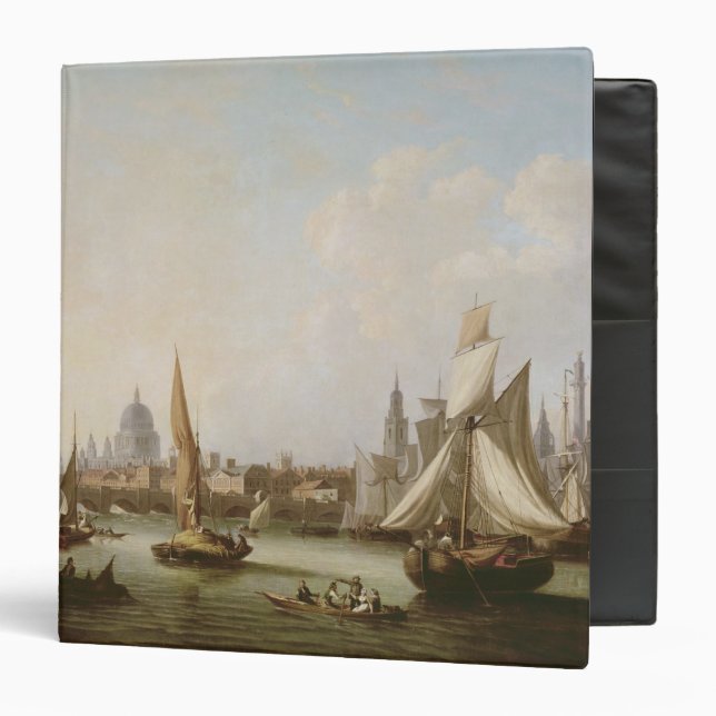 View of the River Thames 3 Ring Binder (Front/Inside)