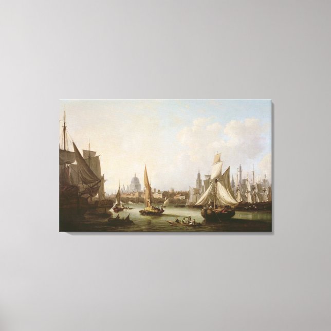 View of the River Thames Canvas Print (Front)