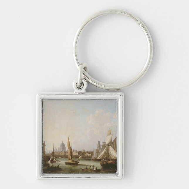 View of the River Thames Keychain (Front)