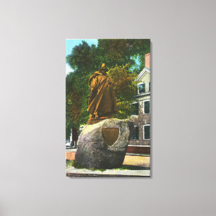 View of the Roger Conant Statue Canvas Print