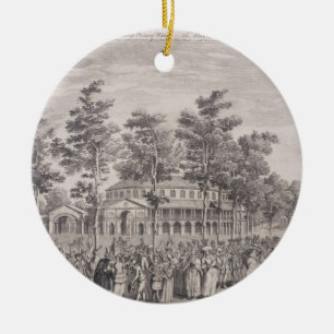 View of the Rotunda, Ranelagh House, at a Ball to Ceramic Ornament