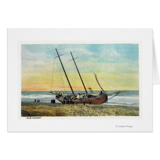 View of the Rum Runner Ship Ashore Cards (Front Horizontal)