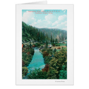 View of the Sacramento River Canyon on SP Cards