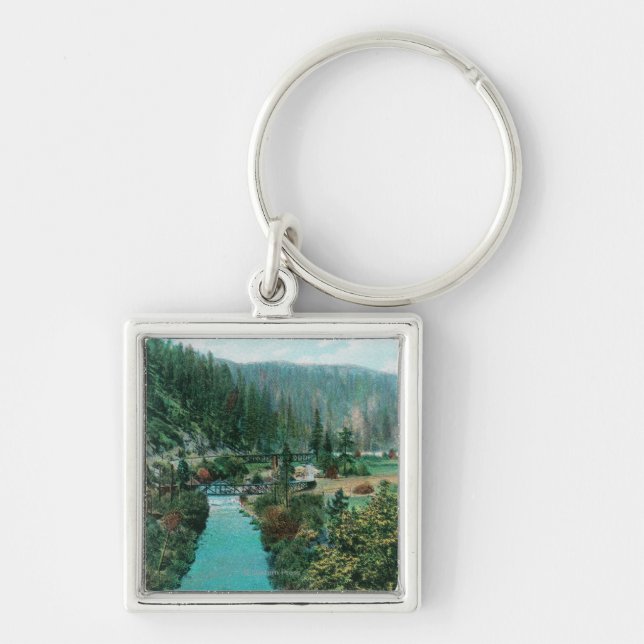 View of the Sacramento River Canyon on SP Keychain (Front)