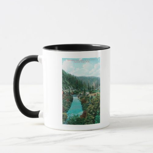 View of the Sacramento River Canyon on SP Mug