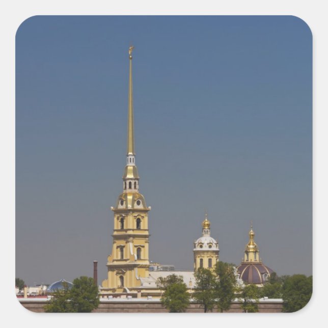 View of the Saints Peter and Paul Cathedral Square Sticker (Front)