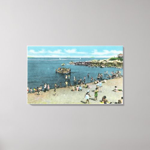 View of the Salem Willows Beach Canvas Print