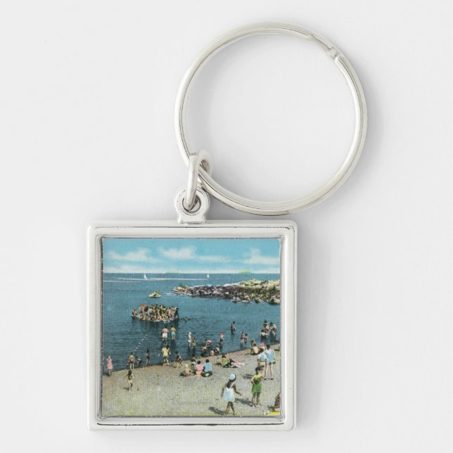 View of the Salem Willows Beach Keychain (Front)