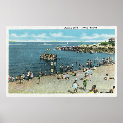 View of the Salem Willows Beach Poster