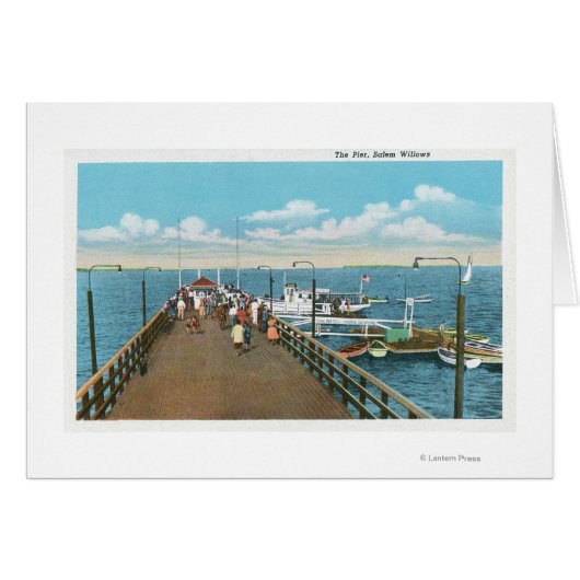 View of the Salem Willows Pier Cards (Front Horizontal)