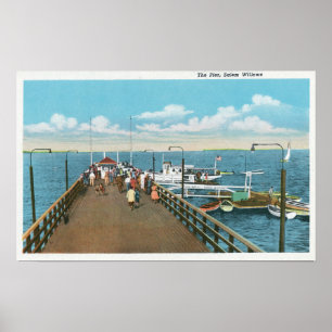 View of the Salem Willows Pier Poster