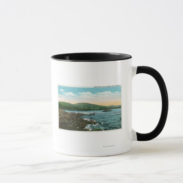 View of the Shore near Camden Harbor Mug (Right)