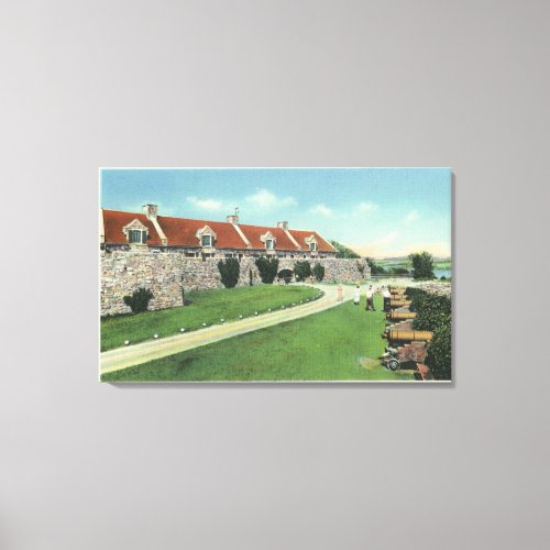 View of the South Barracks from the Flag Canvas Print