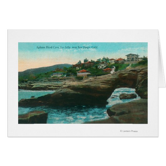 View of the Sphinx Head CaveLa Jolla, CA Cards (Front Horizontal)
